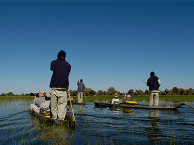 Mokorofahrten im Okavango Delta