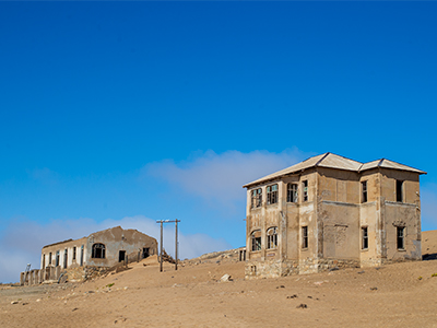 Die Geisterstadt Kolmanskop in Namibia